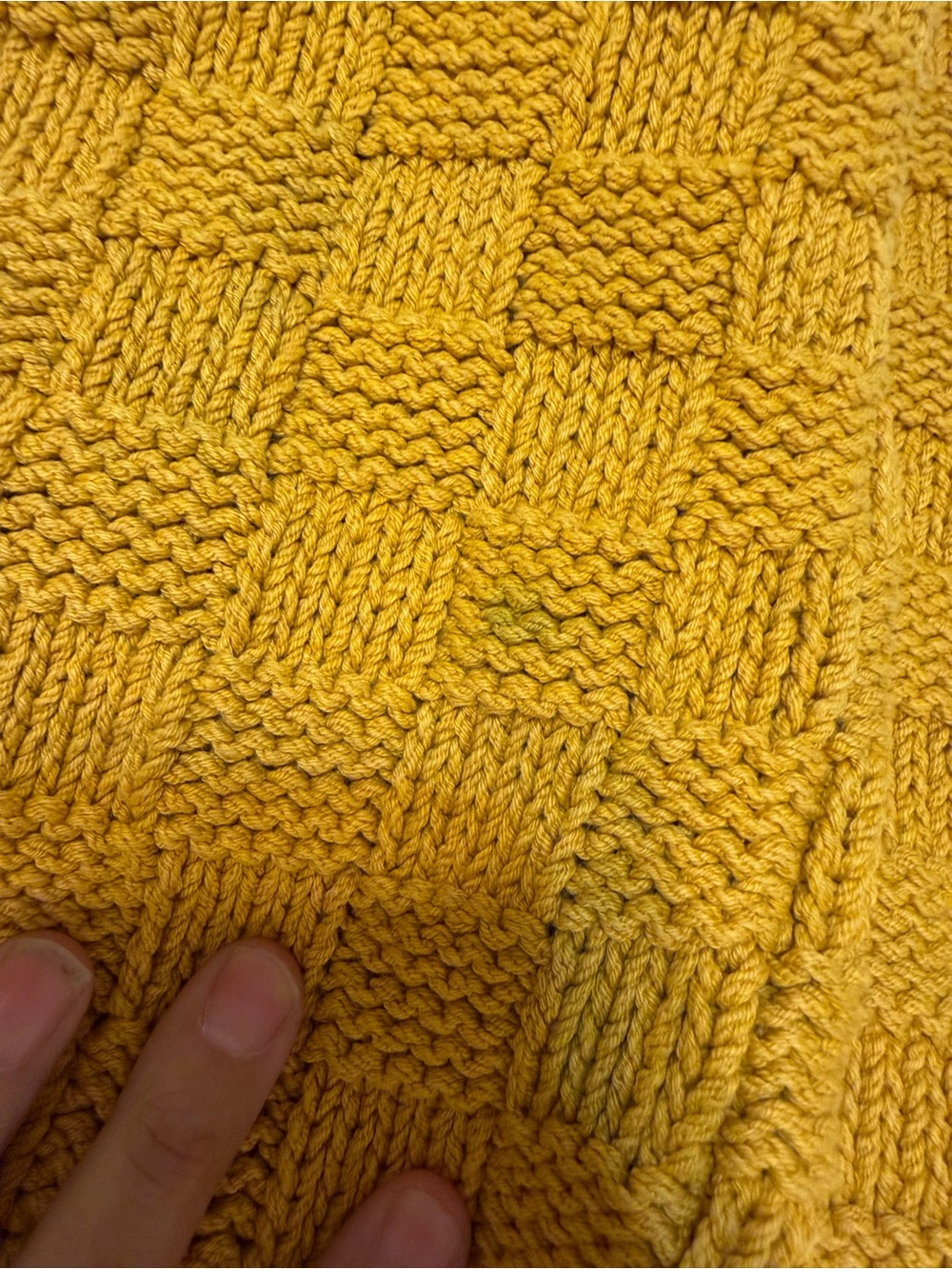 Ellen Tracy Mustard Yellow Textured Knit Cardigan - Picture 6 of 7